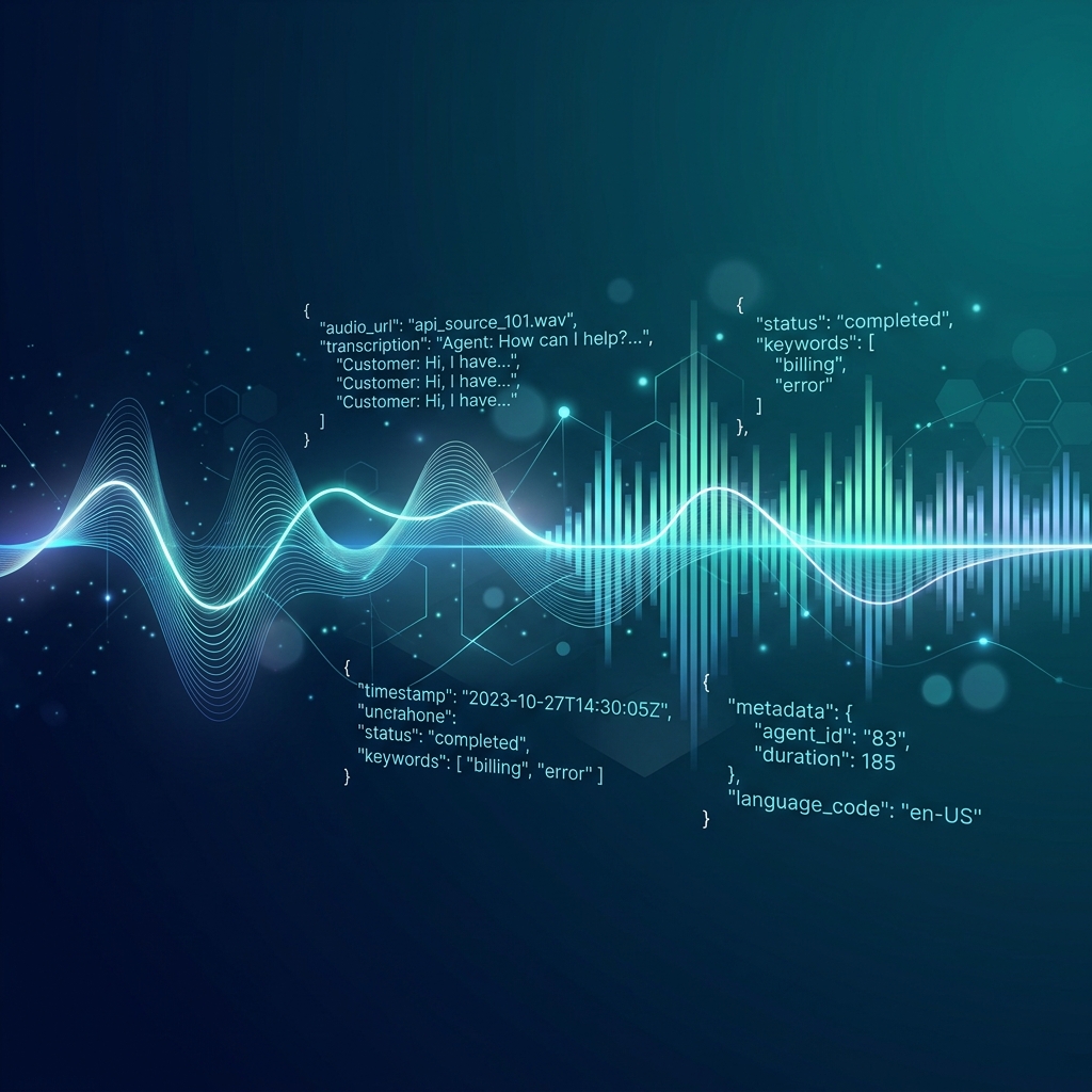 Call center transcription API