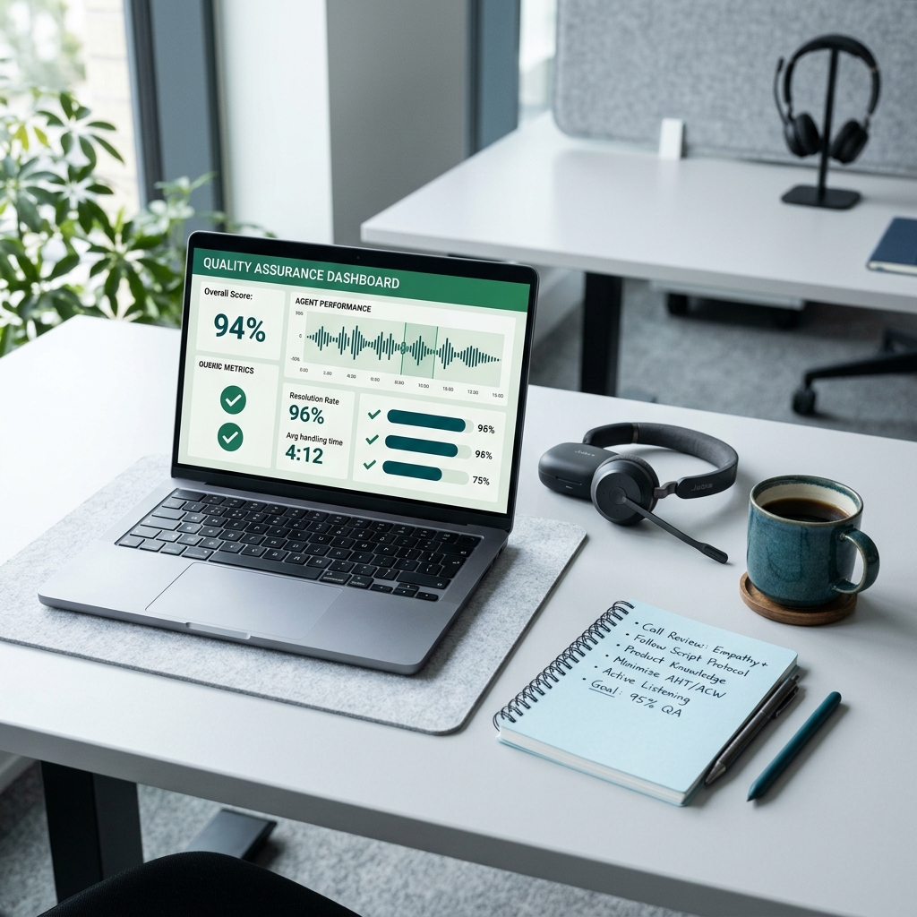 Automate call center QA with transcription API